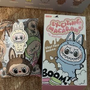 Pop Mart The Monsters Exciting Macaron Soymilk Labubu Blind Box Keychain